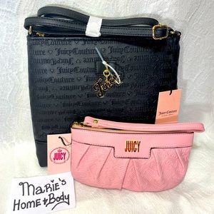 Juicy couture Womans crossbody purse messanger bag wristlet clutch wallet BNWT